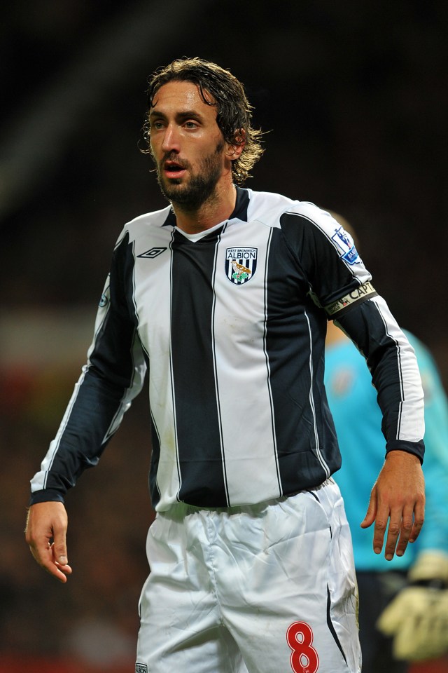 Greening kept his long locks while playing for West Brom and Middlesbrough