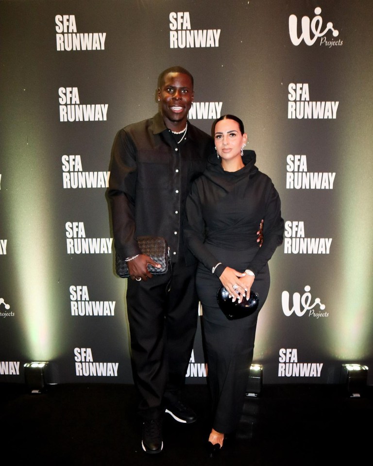 Zouma had been home with wife Sandra and their kids