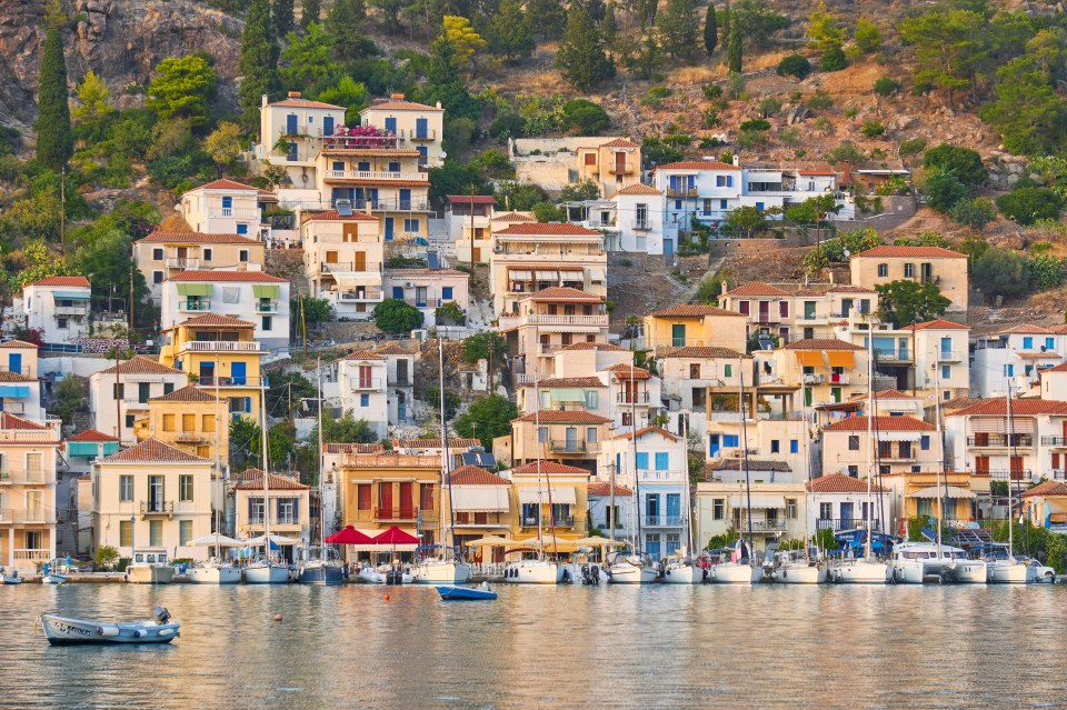 Holidaymakers can reach Poros on a ferry from Athens, which takes a maximum of two and a half hours