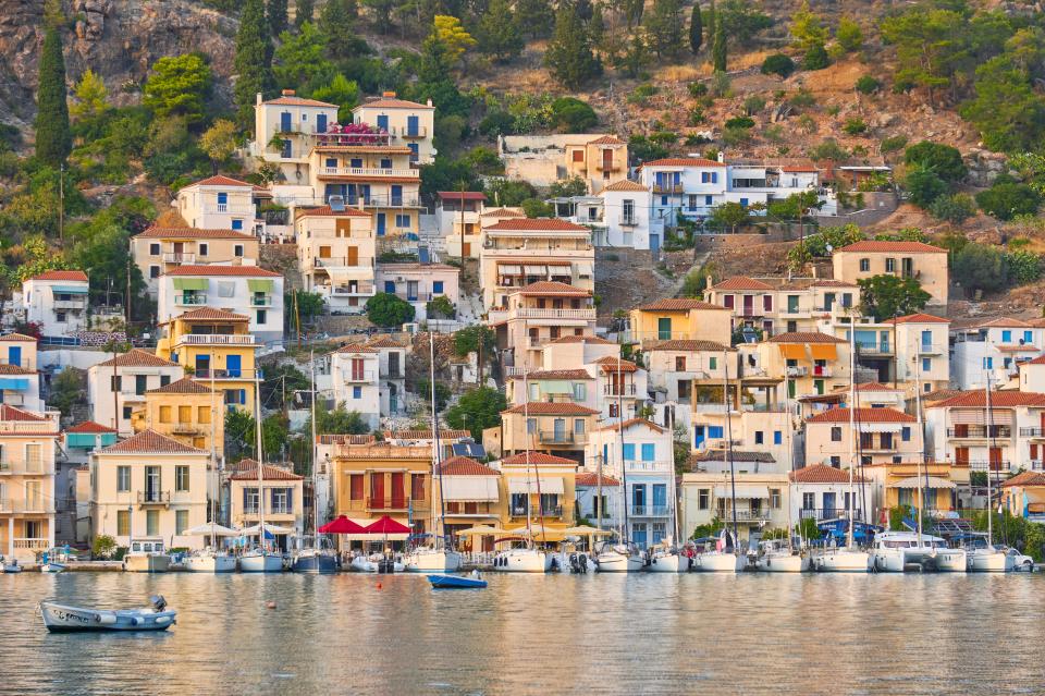 Holidaymakers can reach Poros on a ferry from Athens, which takes a maximum of two and a half hours