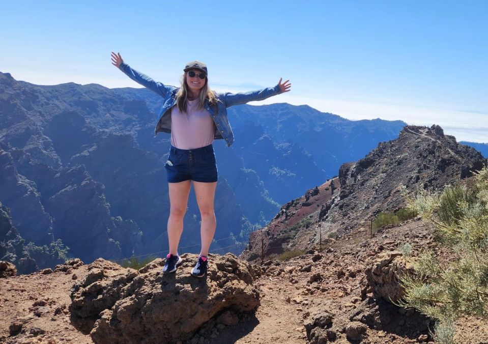 Natasha Clark enjoying the views in La Palma