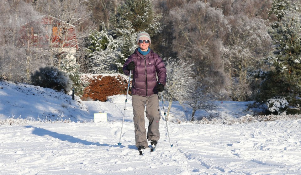 Snow in the Scottish Highlands today