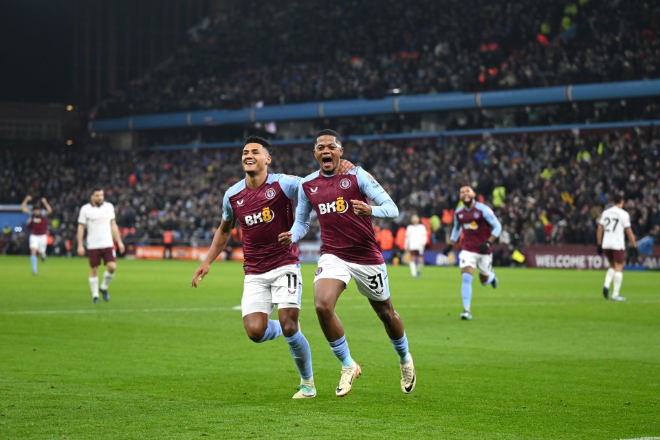 Aston Villa defeated treble-winners Man City