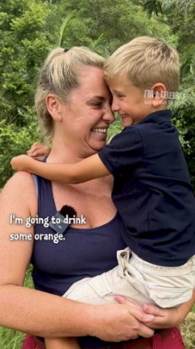 The mother and son duo were reunited after three weeks apart and have been joined at the hip ever since