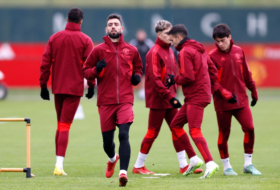 Two of Manchester United's forwards missed training at Carrington