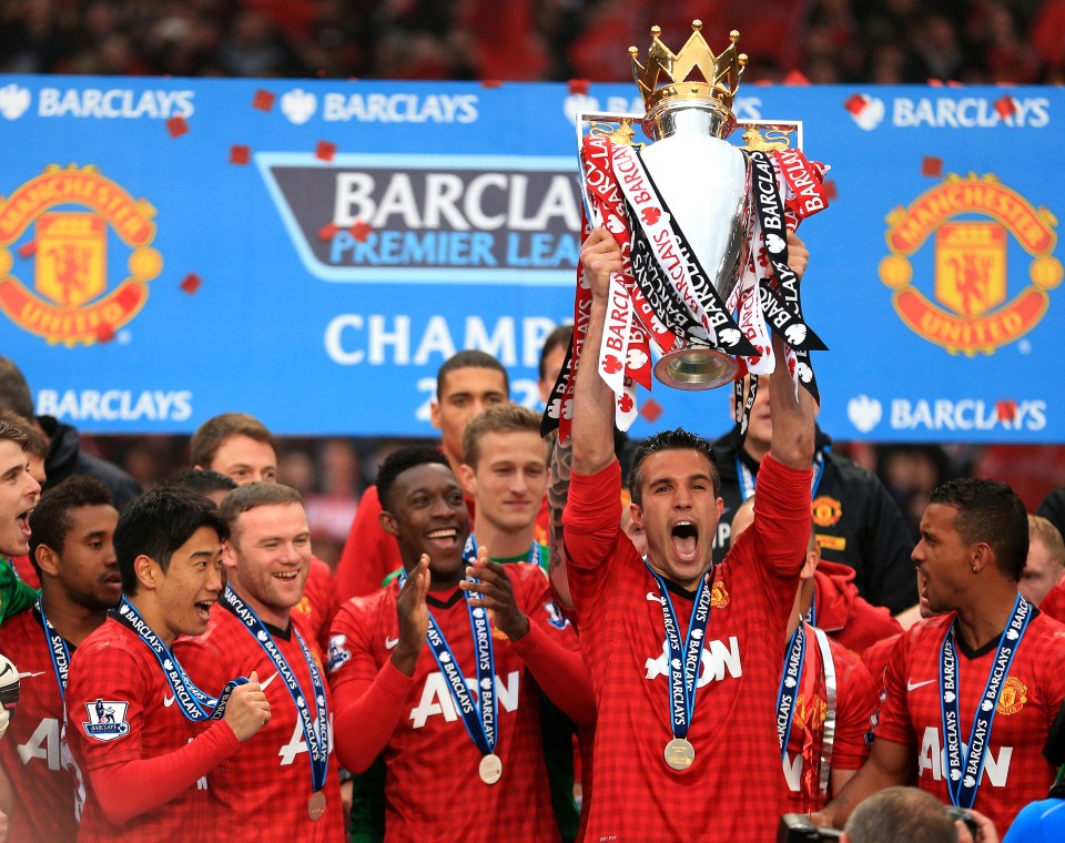 Robin van Persie won the Premier League with Manchester United in 2012-13