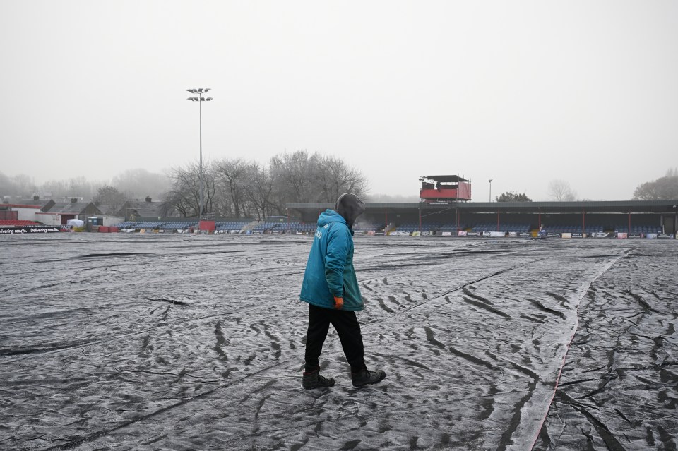 Alfreton vs Walsall was postponed due to a waterlogged pitch