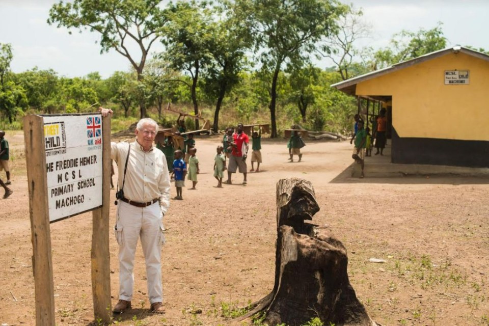 Nick swapped the boardroom for a charity trip to Africa to raise funds for vulnerable children