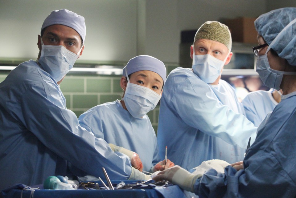 A scene in Grey's Anatomy