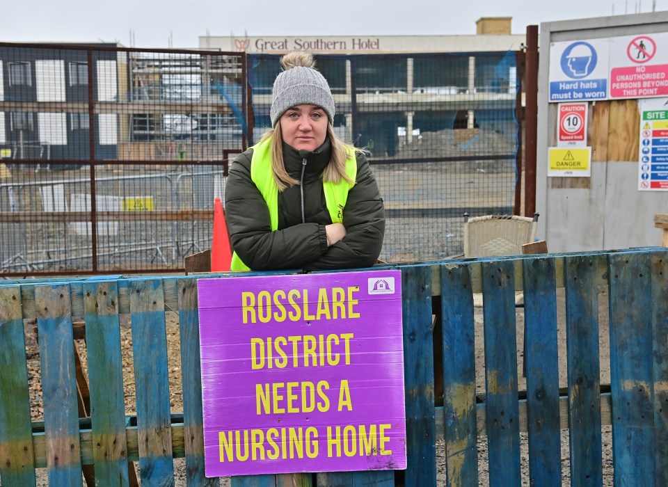 Mum-of-three Niamh Dennis, 39, is among the locals in Co Wexford protesting against plans to house asylum seekers in a former hotel