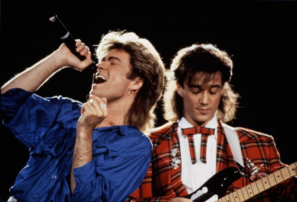 Wham duo George Michael and Andrew Ridgeley are currently in the lead with their track Last Christmas