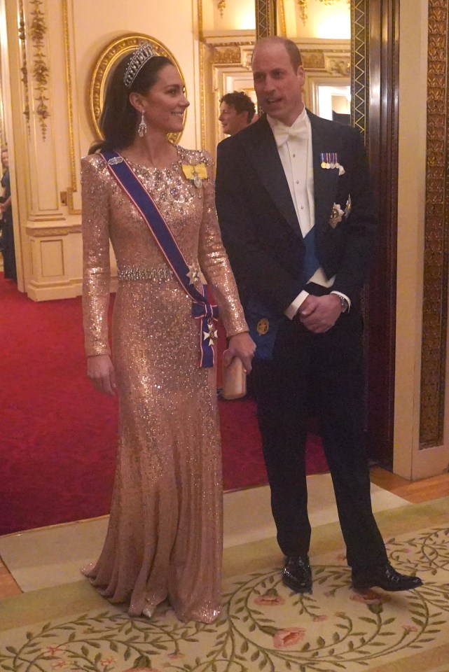 The Prince and Princess of Wales were dressed for the part at the function