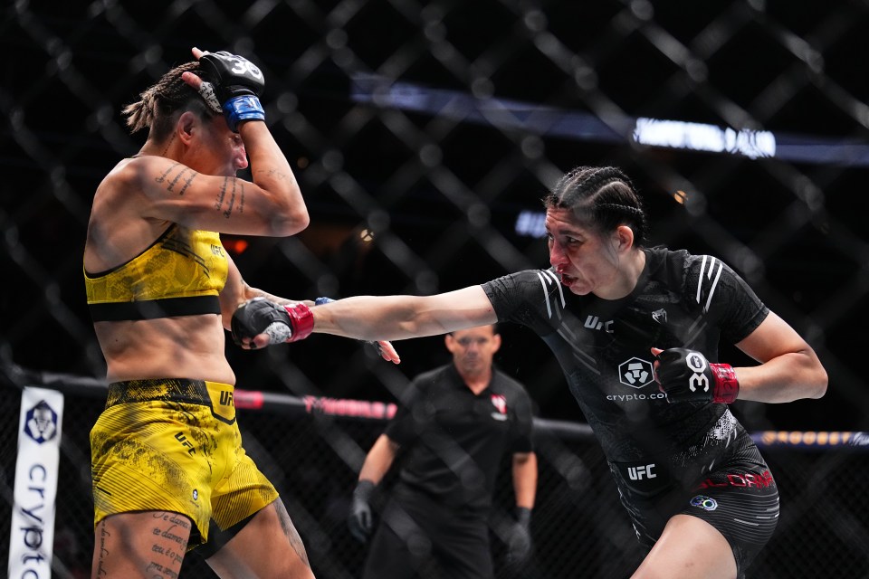 Irene Aldana and Karol Rosa threw down on the UFC 296 prelims