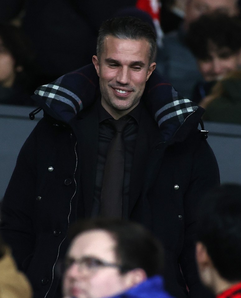 Fans  spotted Robin van Persie and wondered if he will return permanently