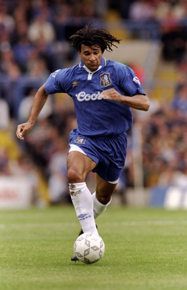 Gullit spent three seasons at Chelsea and part of his time as a player-manager