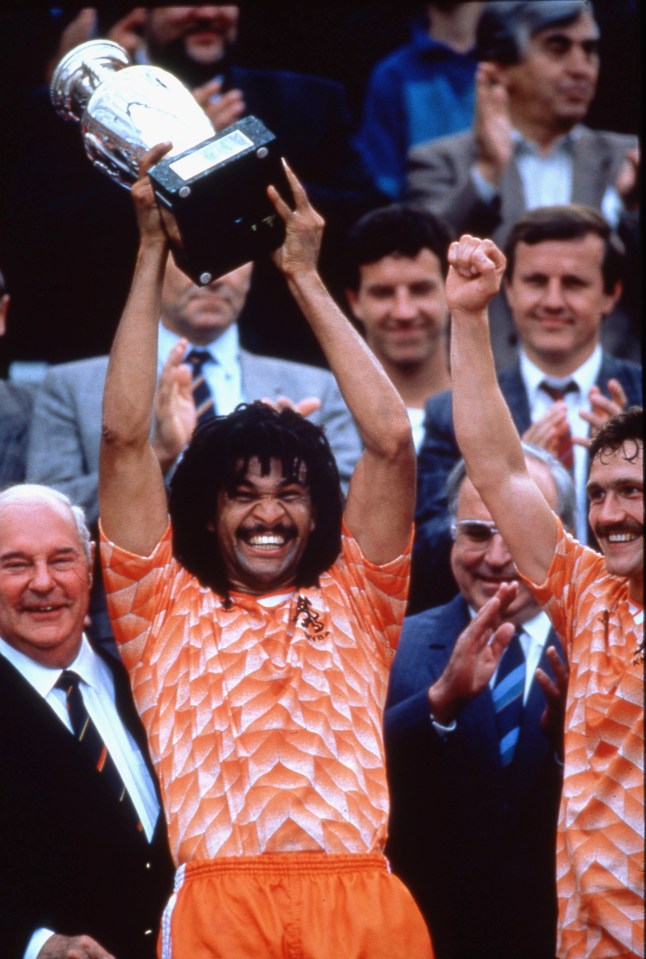 Gullit is known for his success in leading the Netherlands to a Euro 1988 victory