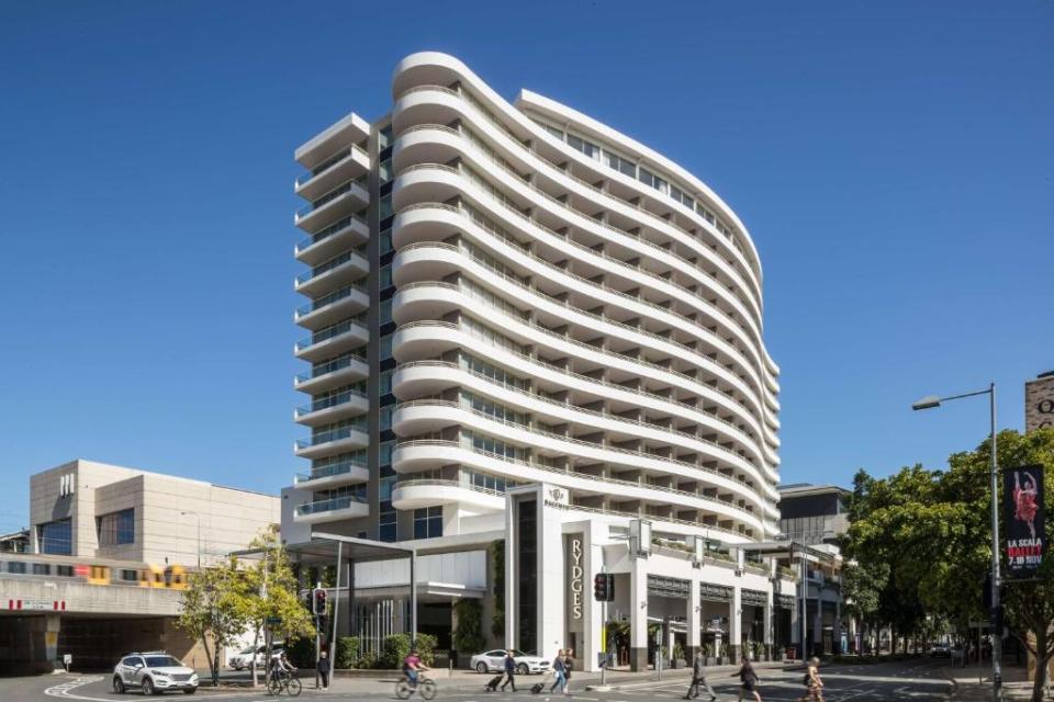 The flashy four-star Rydges South Bank Brisbane hotel