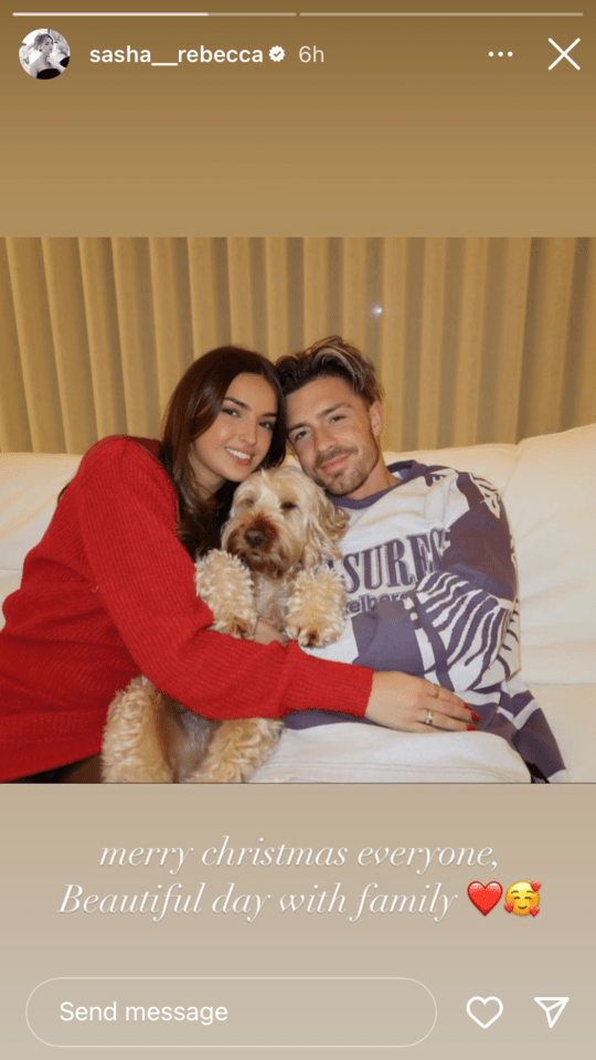 Jack and Sasha had spent Christmas together at home with their dog