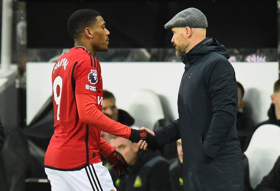 Anthony Martial struggled to lead from the front