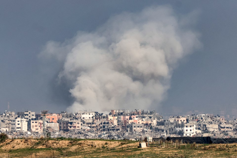 Israeli bombardment within the northern Gaza Strip on December 17