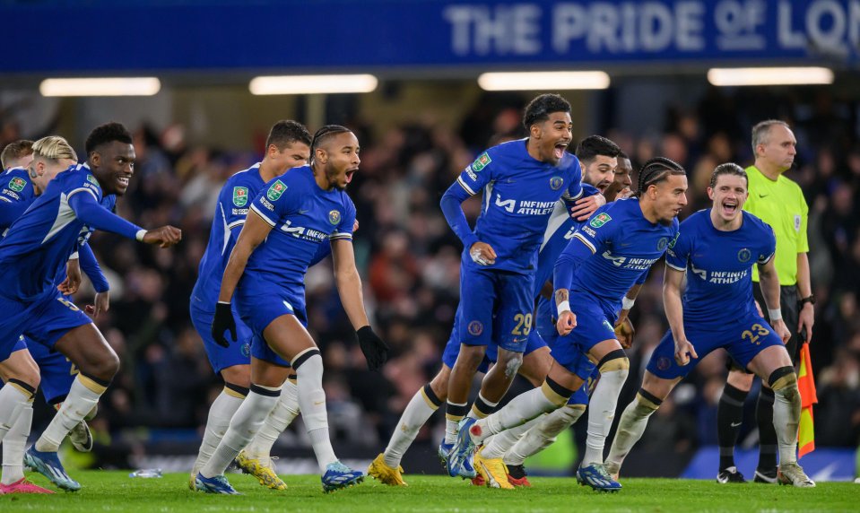 Chelsea edged past Newcastle on penalties and will face Middlesbrough in the semi-finals