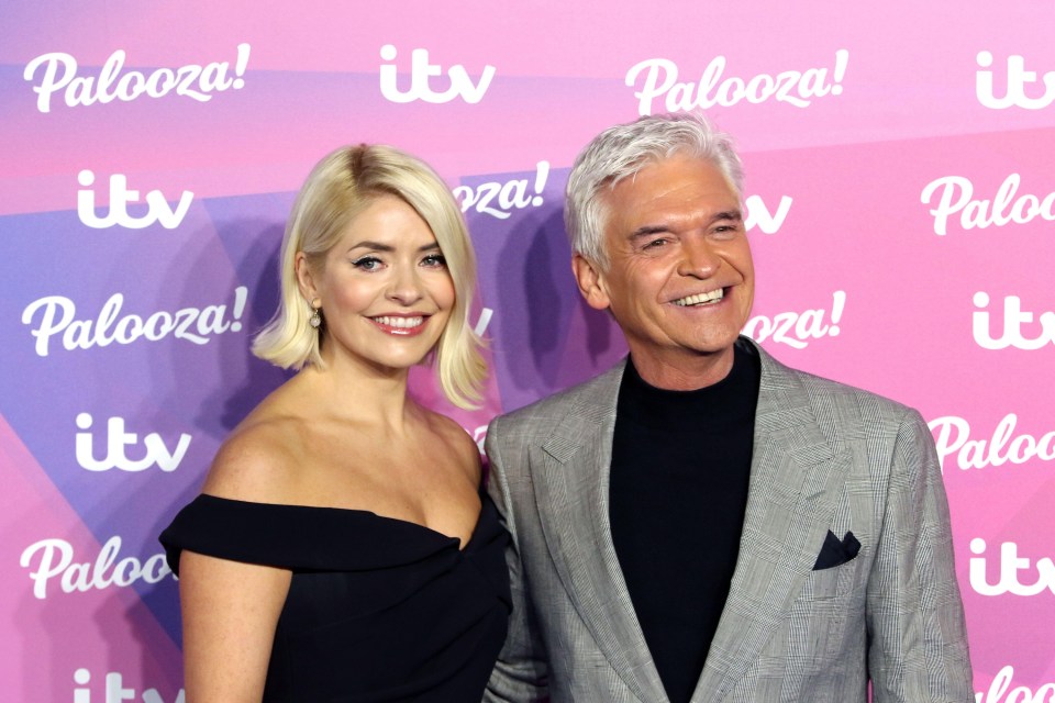 The star's, pictured with Holly Willoughby, affair has been at the centre of an ITV probe