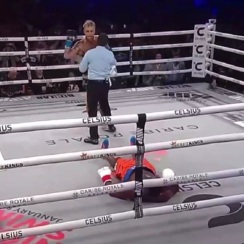 Jake Paul waved goodbye to Andre August after landing the knockout punch