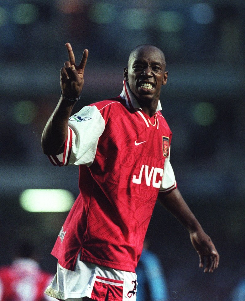 Ian Wright is Arsenal’s former top goalscorer