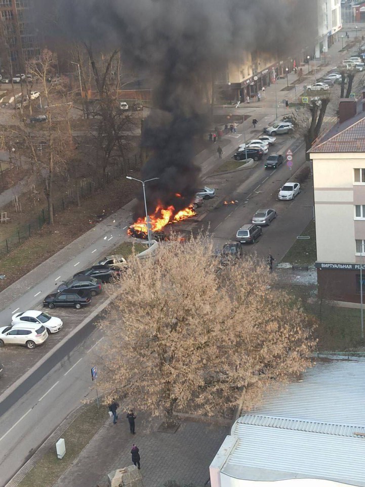 Strikes were recorded in cities like Moscow and Belgorod, pictured above