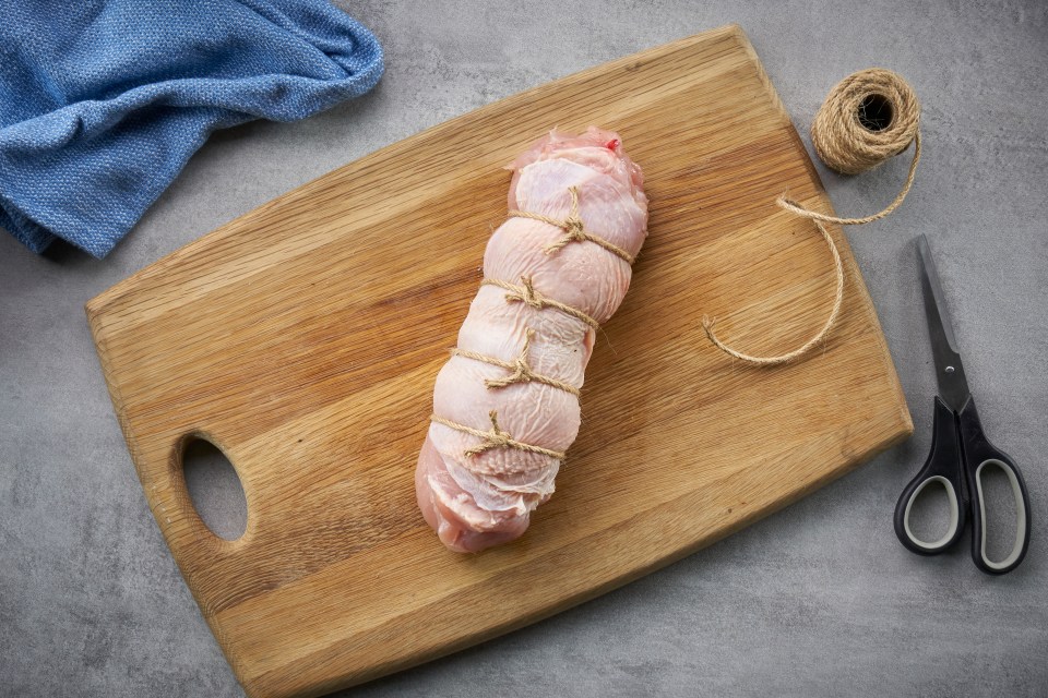 The stuffed and rolled Turkey takes just 20-30 minutes to cook