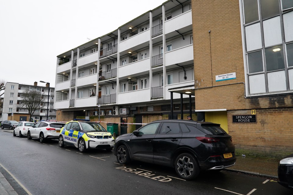 A view of Spenlow House in Jamaica Road, Bermondsey, south east London