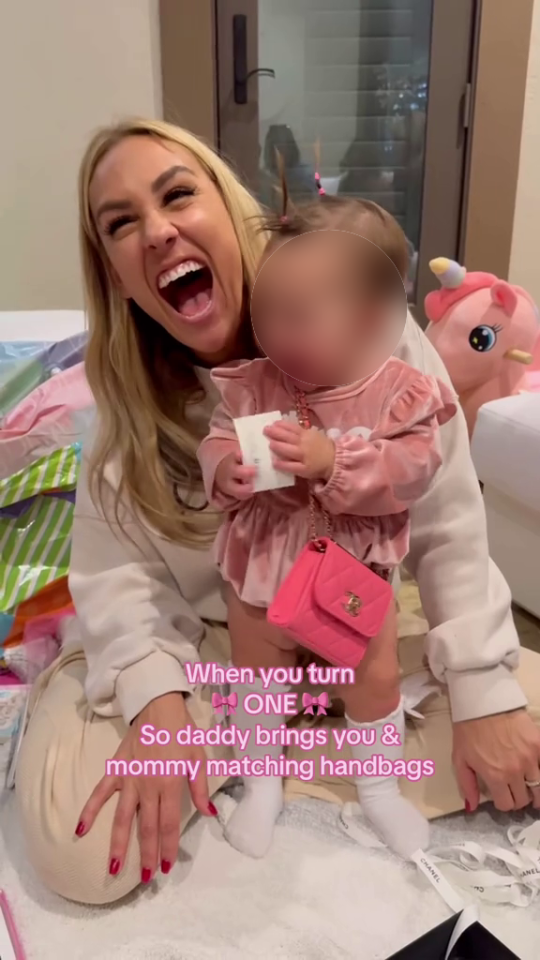 Amanda was almost more excited about the gift than her daughter