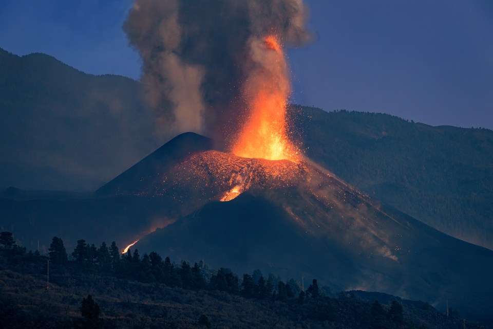 The explosive Cumbre Vieja which erupted in 2021