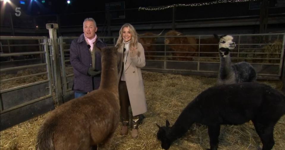 Christmas on the Farm is presented by Strictly star Helen Skelton and Jules Hudson