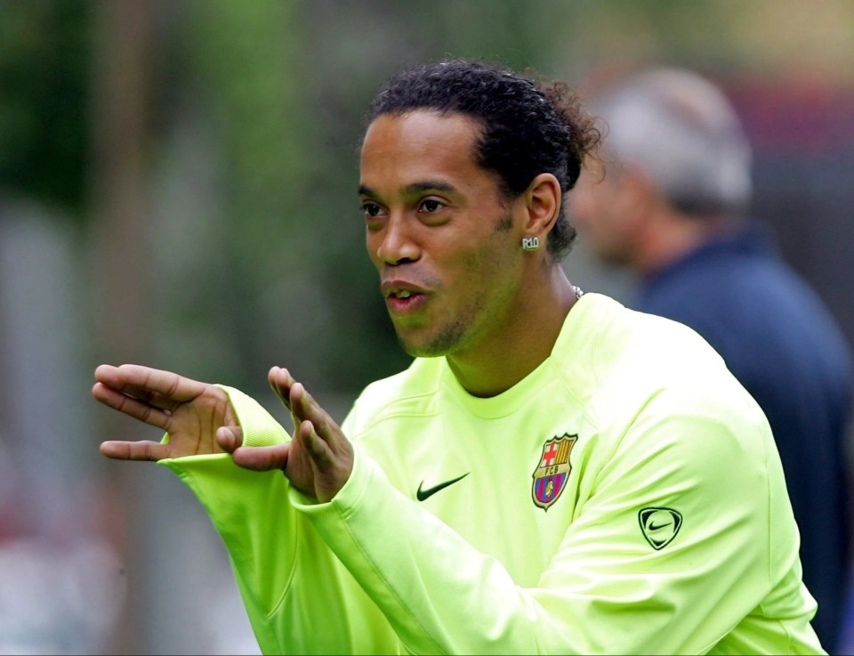 Ronaldinho stunned Andrea Orlandi in his first Barcelona training session