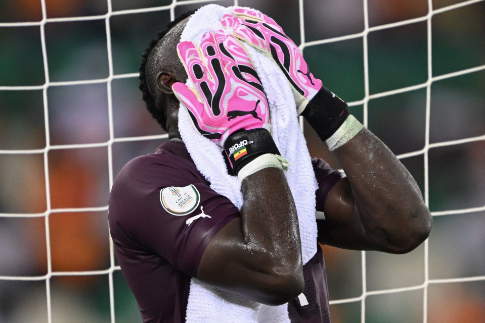 Ghana’s goalkeeper Richard Ofori made a mistake that led to the equaliser