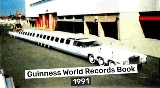 The ultra-lux limo made it to the Guinness World Records Book