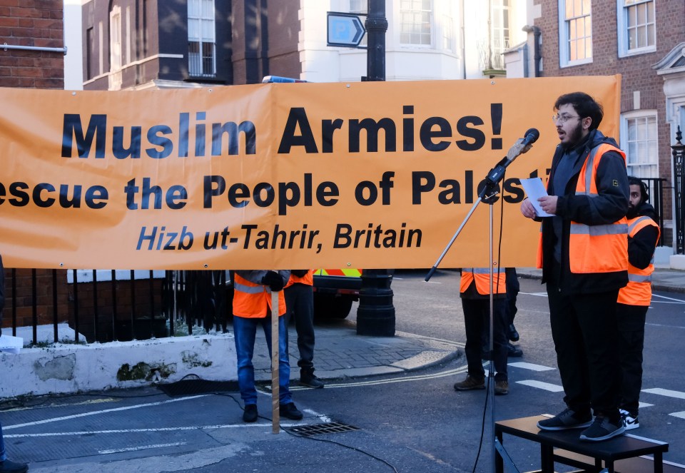 A protest by Hizb ut-Tahrir Britain held in London