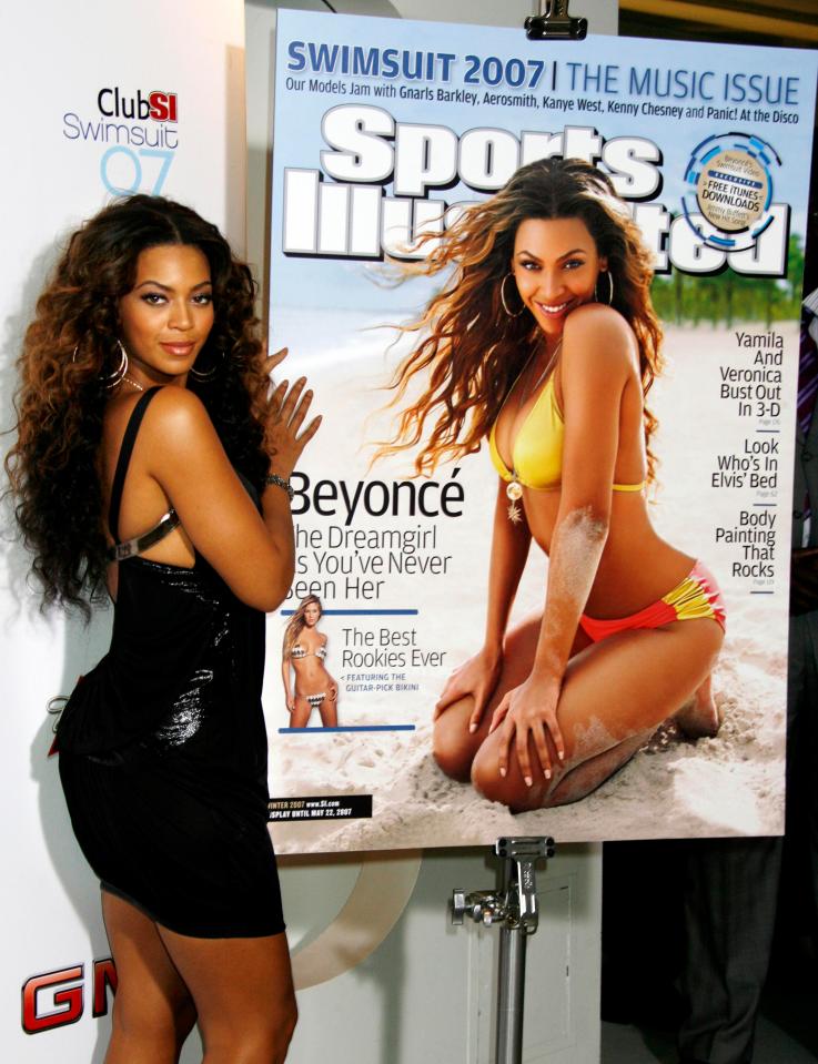 Beyonce featured on the cover the 2007 'Sports Illustrated' Swimsuit issue