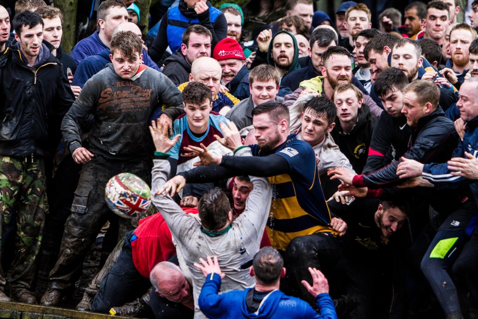 Shrovetide Football is a local sport that is played once every year