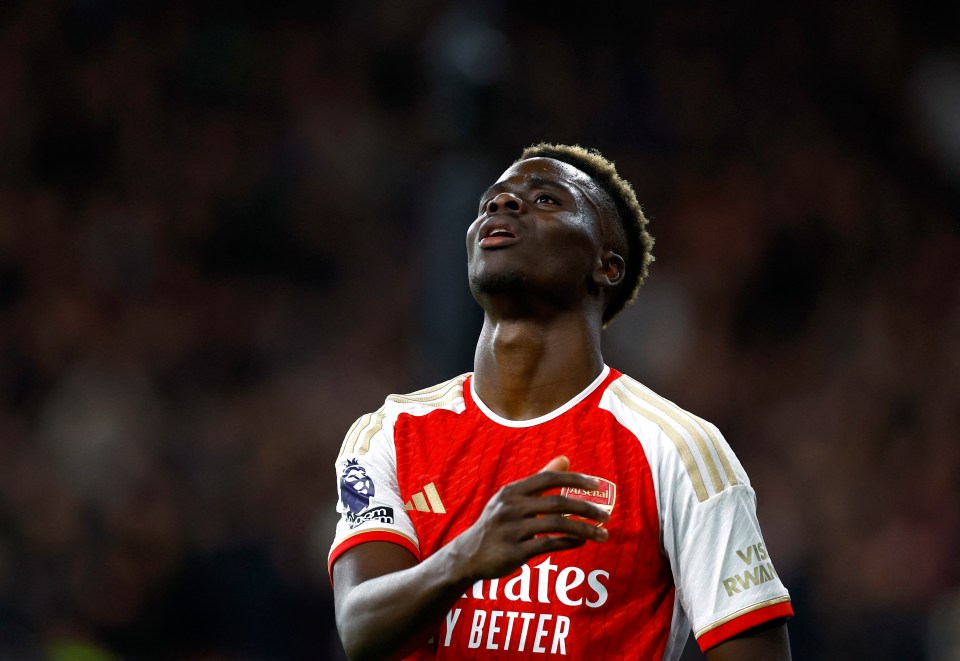 Arsenal complained to the Premier League about rough treatment of Bukayo Saka by opponents