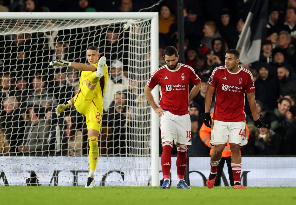 Nottingham Forest sit just four points above the Premier League relegation zone