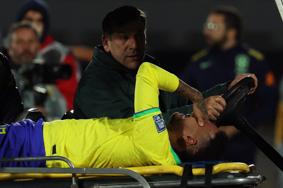 Neymar is currently out of action for both club and country and suffering a season-ending knee injury two months ago