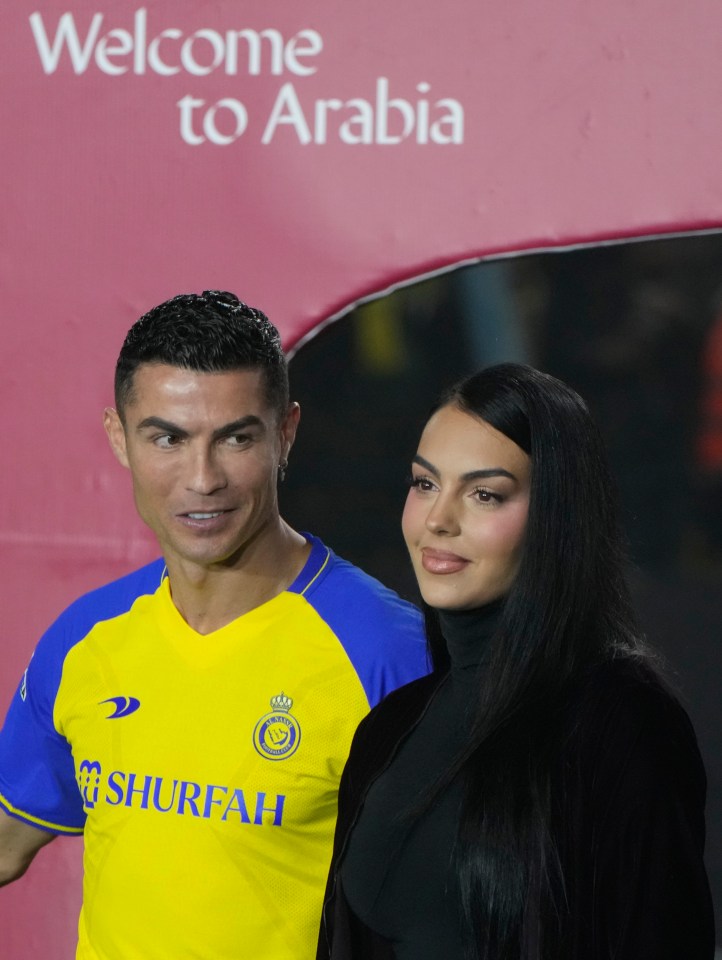 Ronaldo and partner Georgina Rodriguez, whom he has been with since 2016