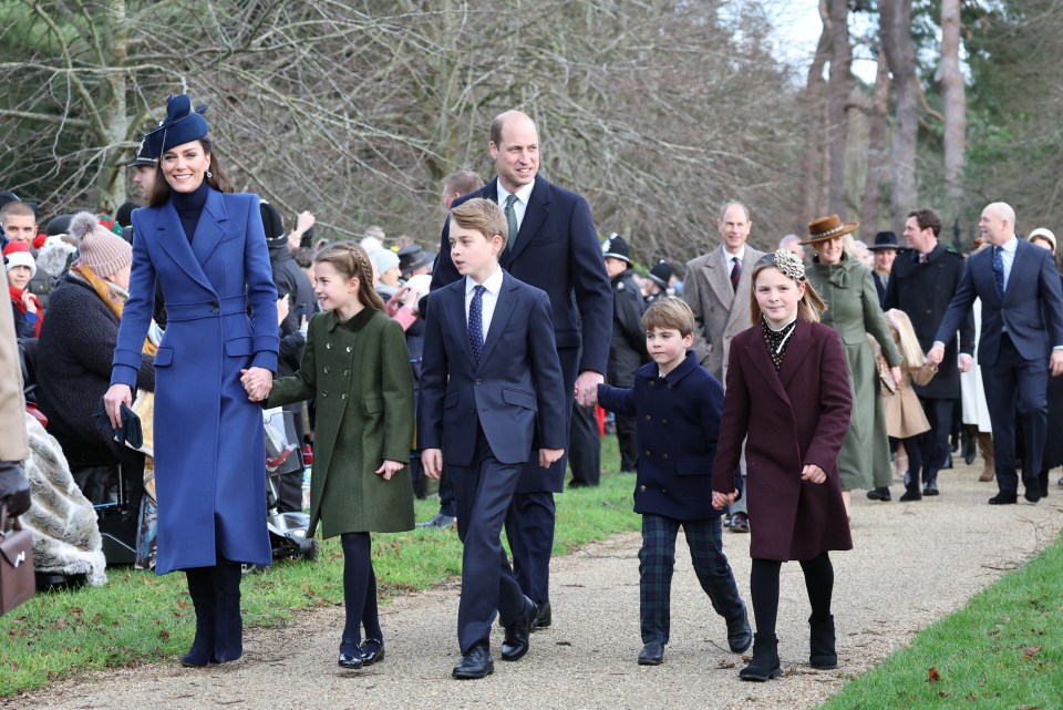 Kate was last seen with her family at the Christmas church service at Sandringham