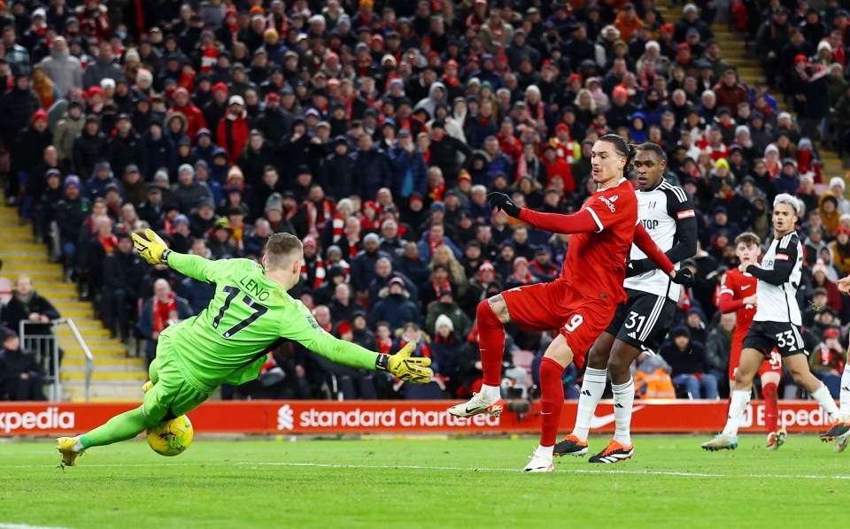 Bernd Leno denied Darwin Nunez from making it 3-1