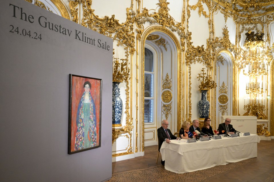 The painting will be auctioned on April 24 in Vienna and showcased in the UK, Germany and Hong Kong before that