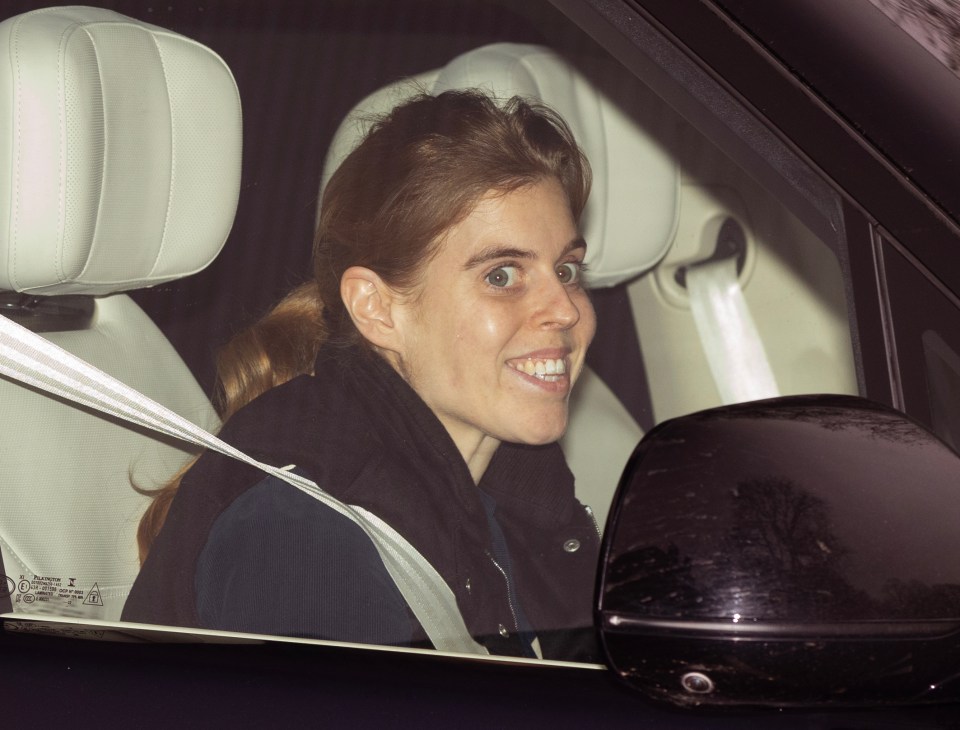 Andrew’s daughter Beatrice visited him this week (pictured) as the shocking papers dropped