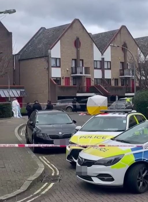 He was trying to force his way into a building in Surrey Quays