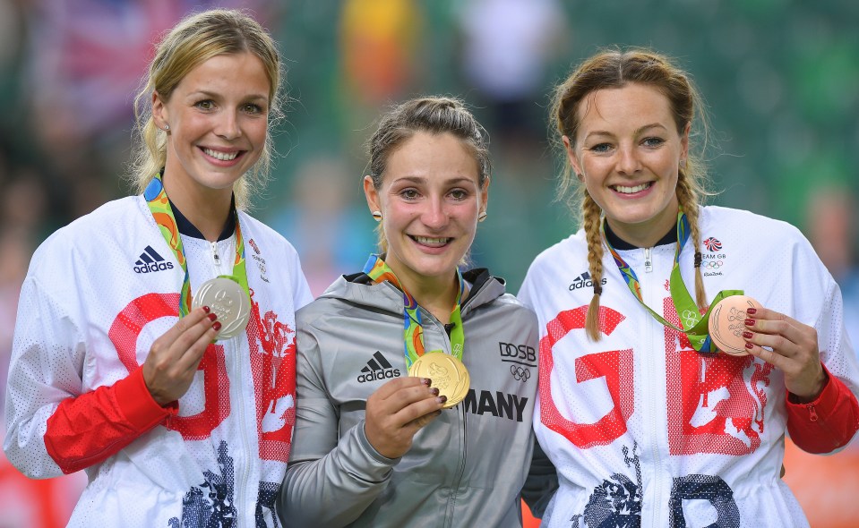 Marchant, right, won bronze at the 2016 Olympic Games in Rio